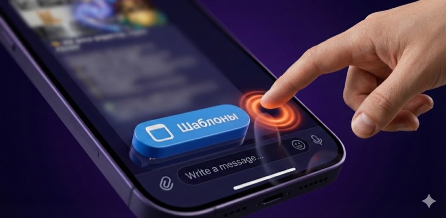 Выбери шаблон в боте